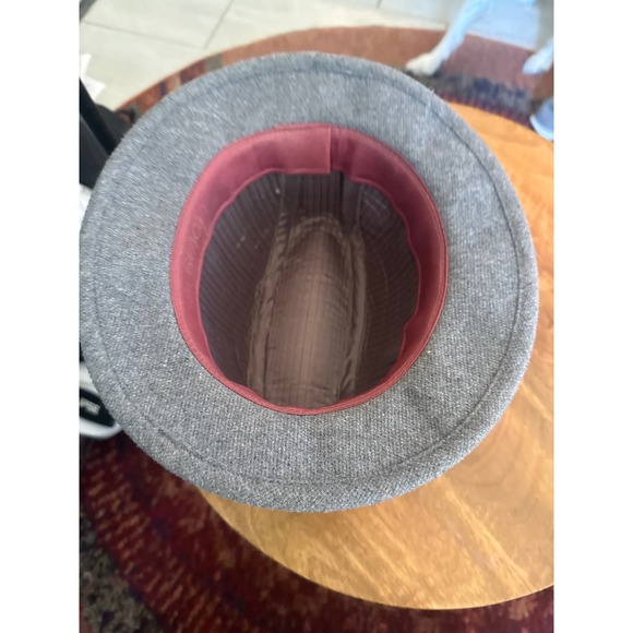 Totes Rain Tolls Right‎ Off Fedora Grey Wool Men's Size L - Picture 4 of 4